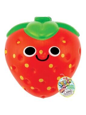🔥Ja-Ru Squeesh Yum 5 Inch Fruity Bunch Foam Squishy Toy STRAWBERRY BNWT🔥